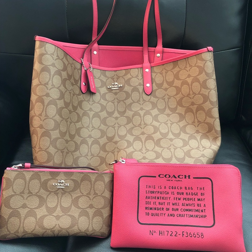 Like new Coach tote & wallet